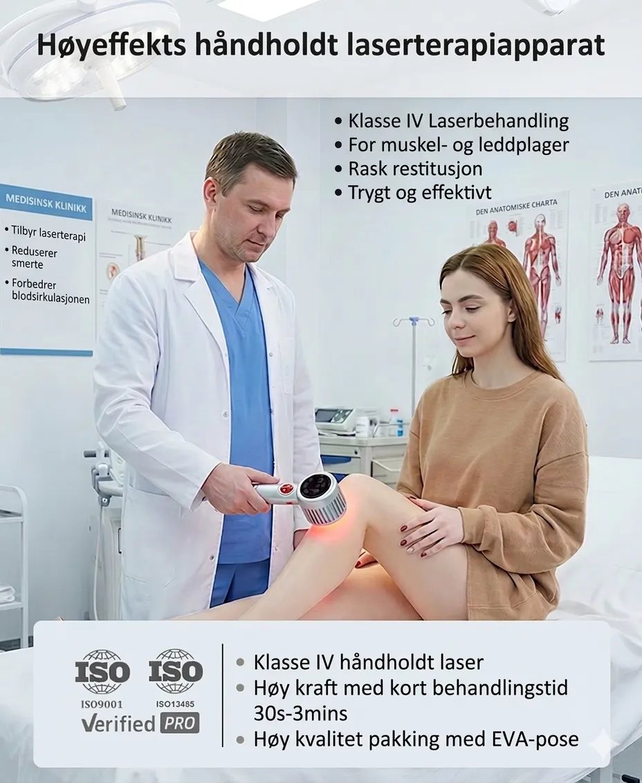 Høyeffekts håndholdt laserterapiapparat