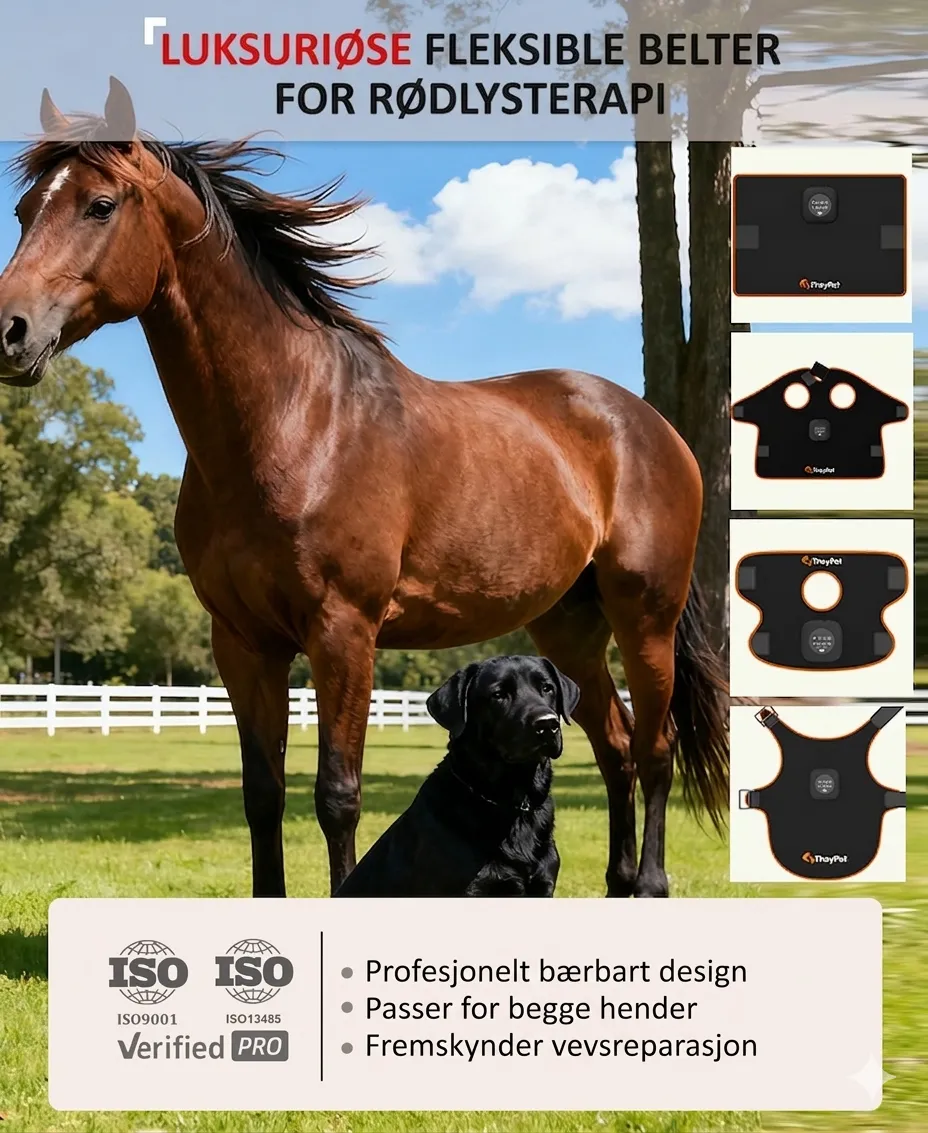 LUKSURIØSE FLEKSIBLE BELTER FOR RØDLYSTERAPI